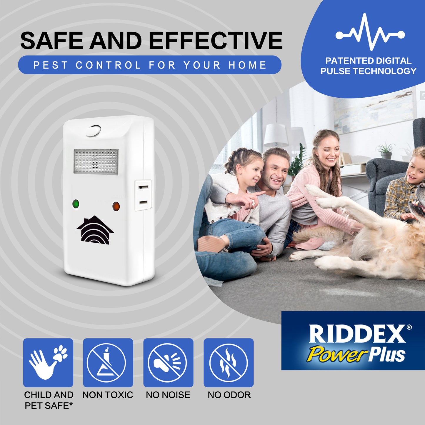 Riddex Power Plus is Safe and Effective pest control for your home