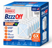 BzzzOff™ Flying Insect Trap Replacement Cartridges – 6 Pack