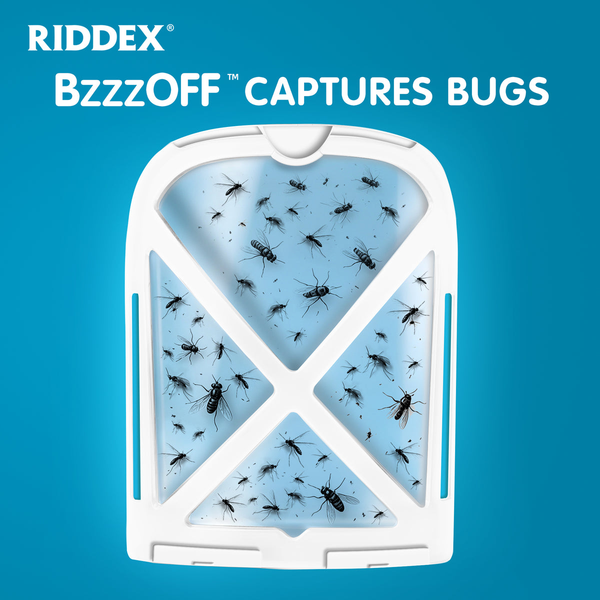 BzzzOff™ Flying Insect Trap – Rechargeable Cordless Fly Trap, 6 Cartridges