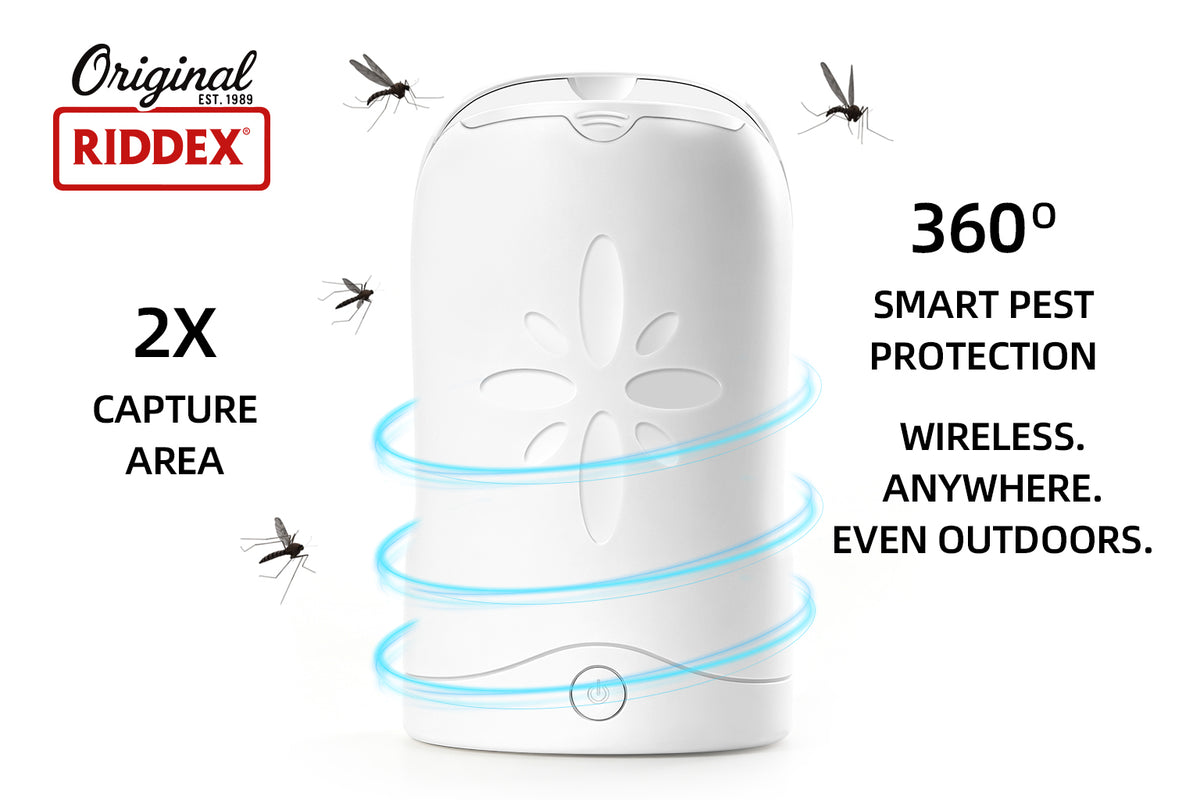 BzzzOff™ Flying Insect Trap – Rechargeable Cordless Fly Trap, 6 Cartridges