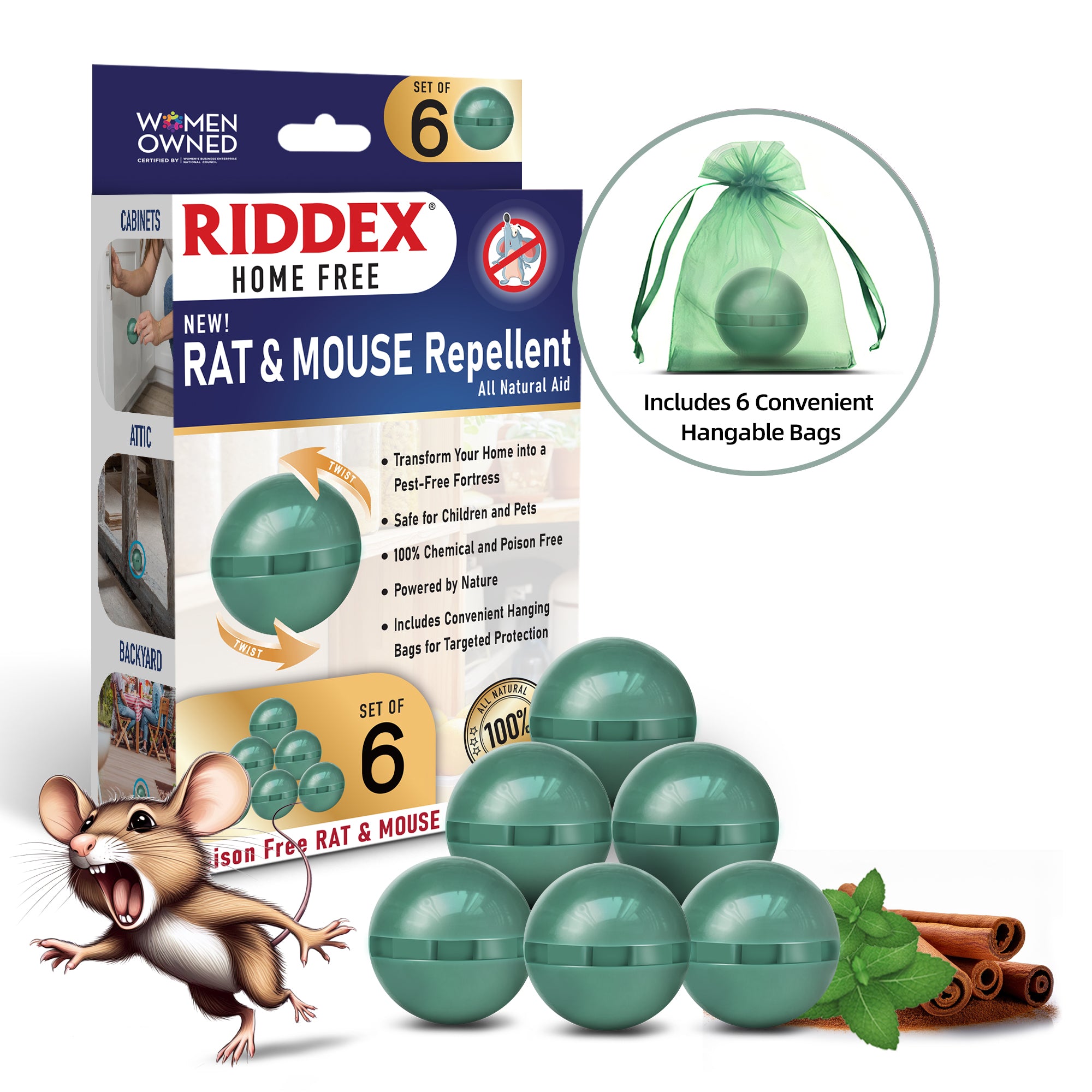 Riddex® Home Free Rat & Mouse Repellent