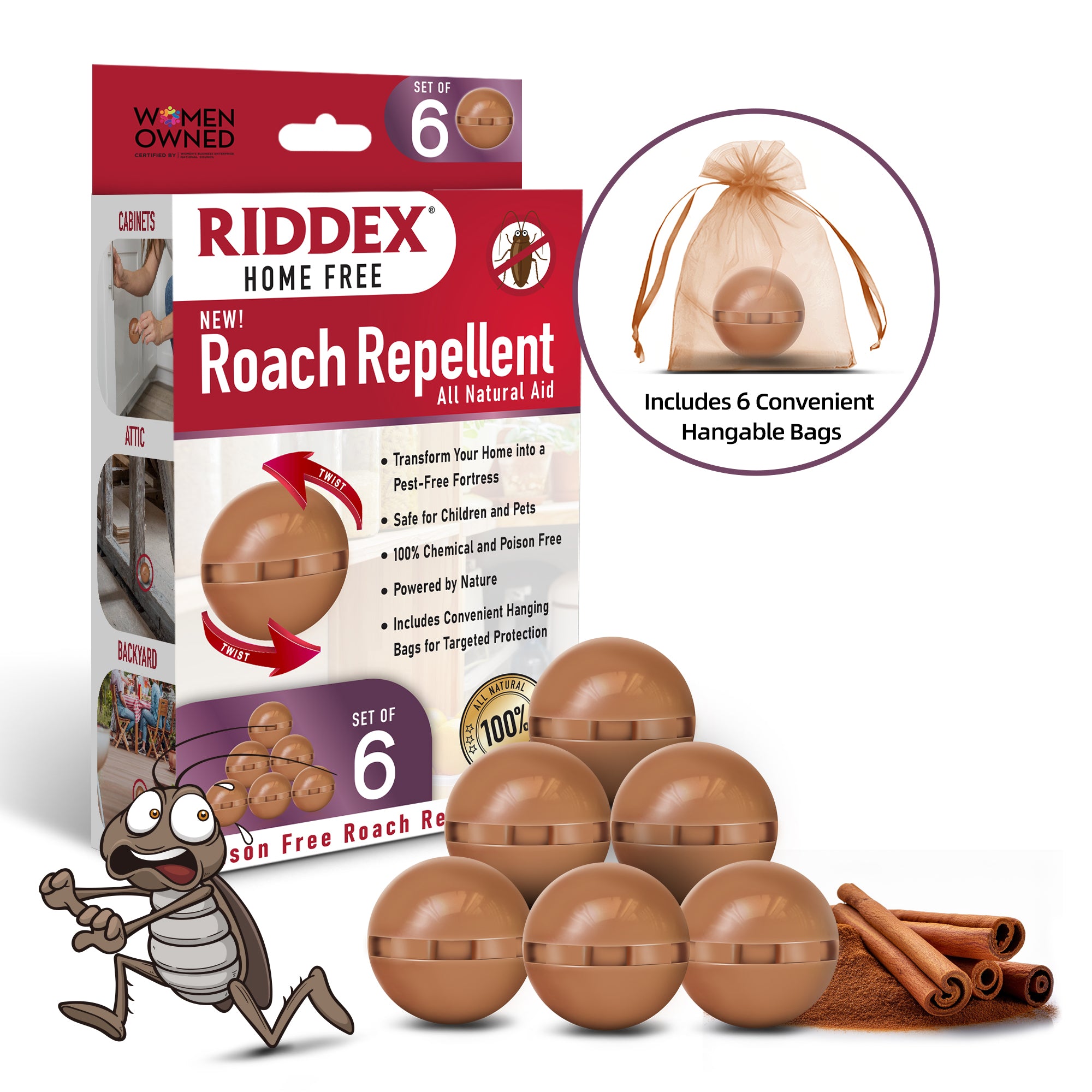 Roach Ridd Riddex® Home Free Roach Repellent