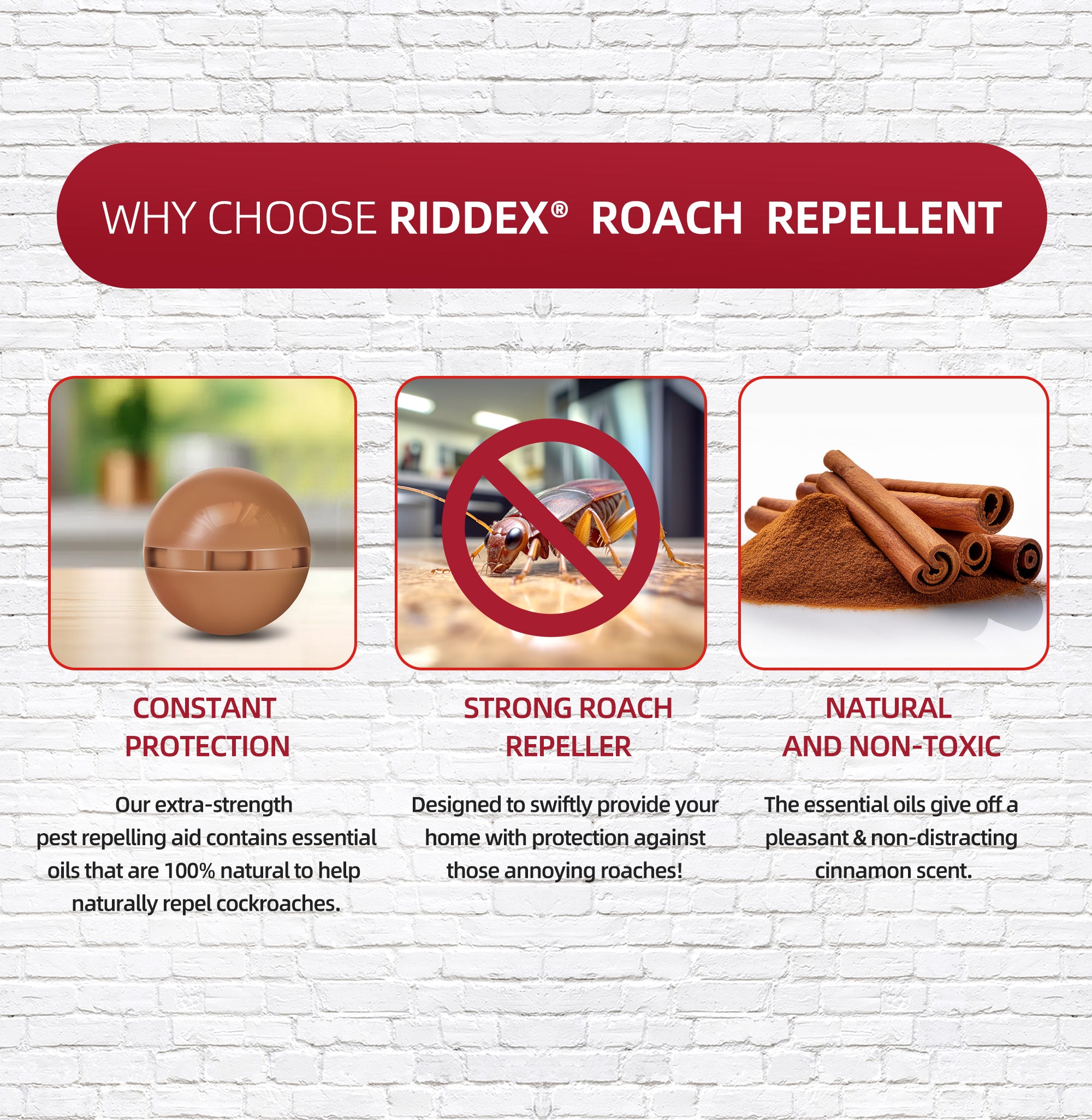 Riddex® Home Free Roach Repellent