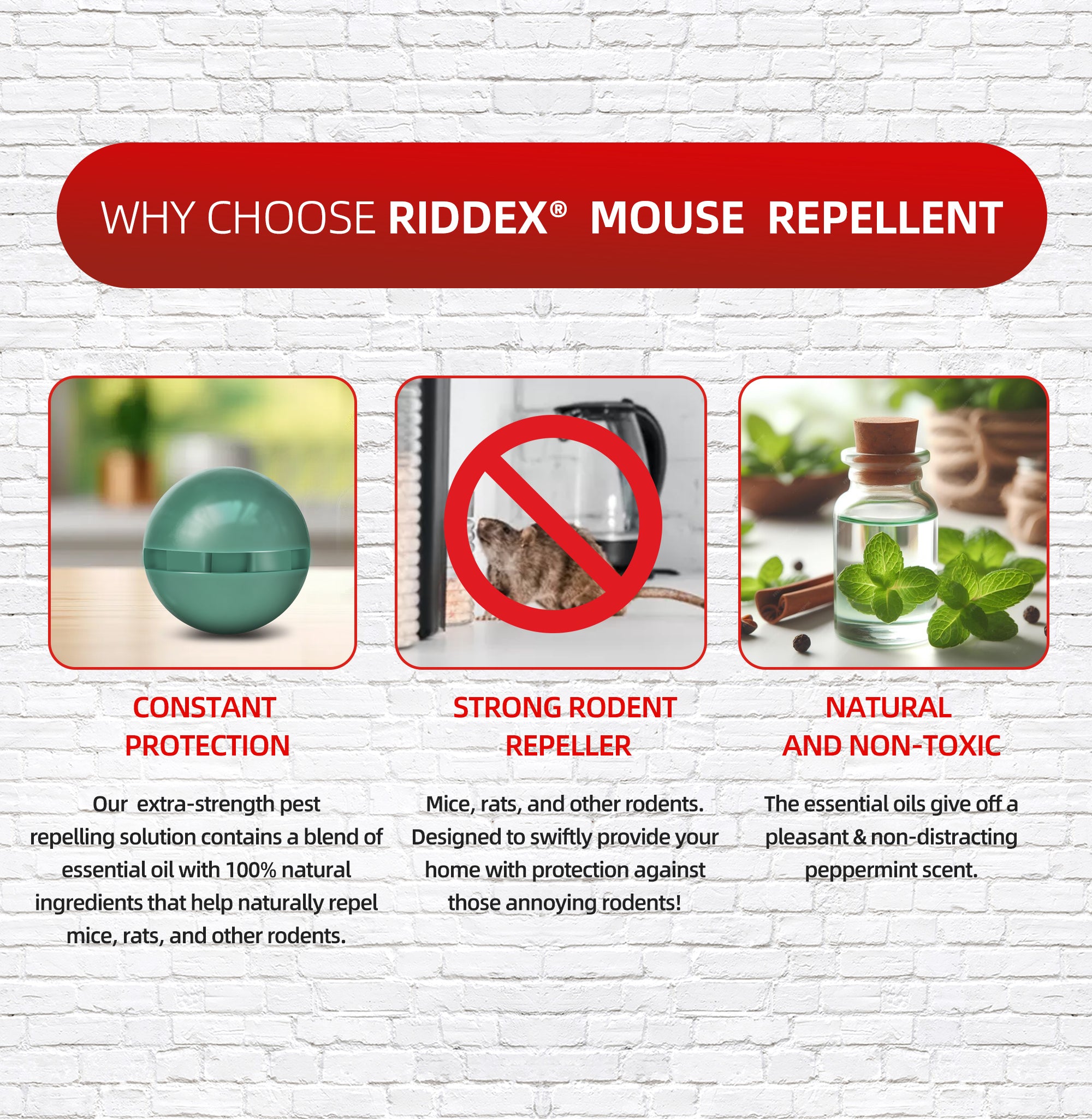 Riddex® Home Free Rat & Mouse Repellent
