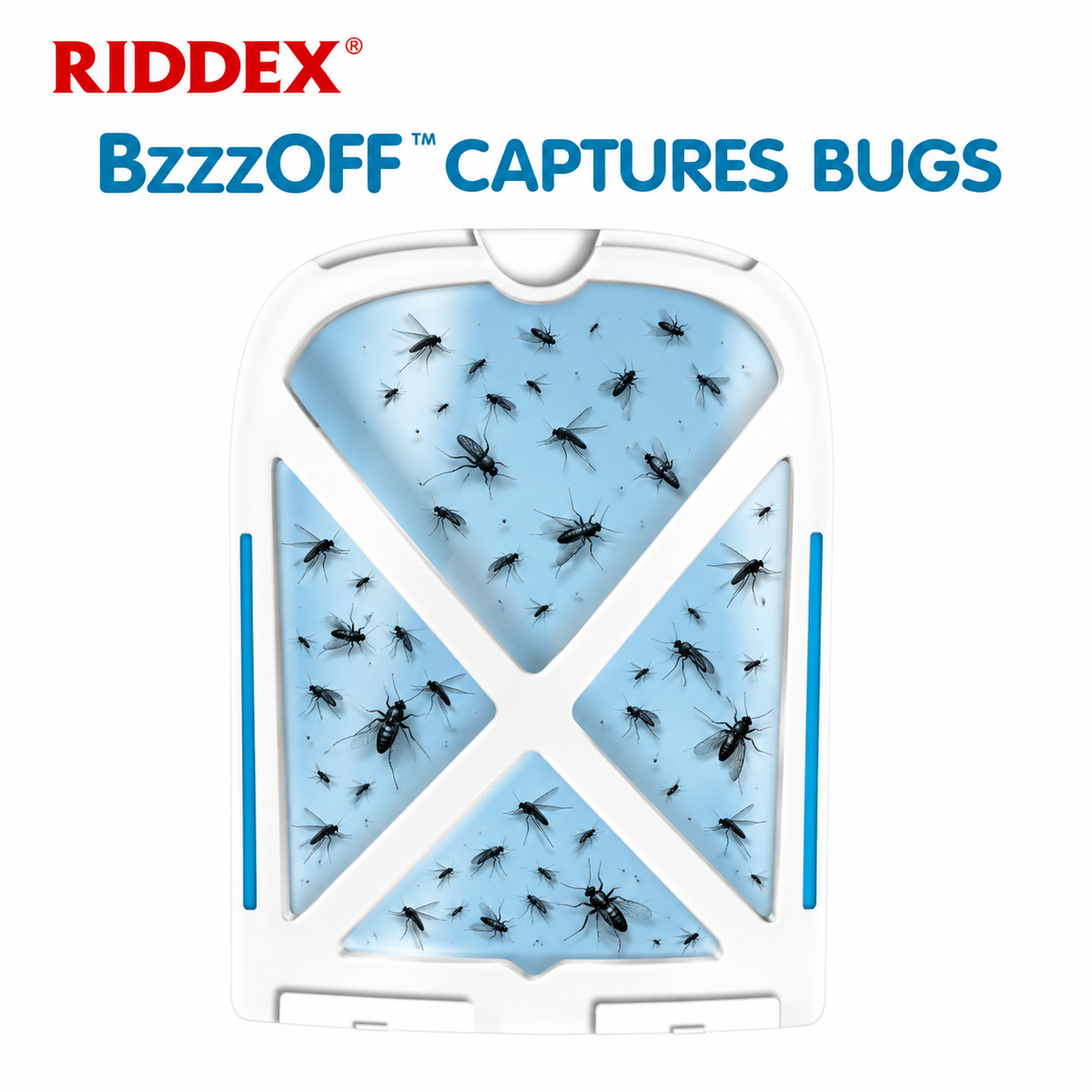 BzzzOff™ Flying Insect Trap – Rechargeable Cordless Fly Trap, 6 Cartridges
