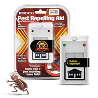 Riddex Plus Electromagnetic Pest Repeller package and device