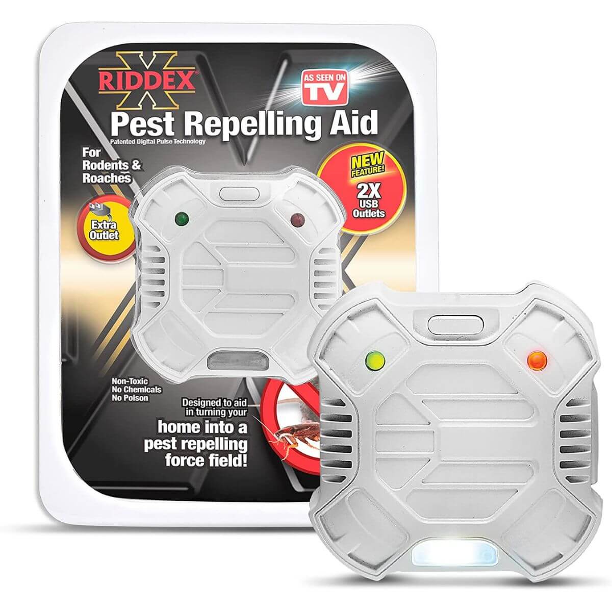 Riddex X Ultrasonic Pest Repeller Packaging