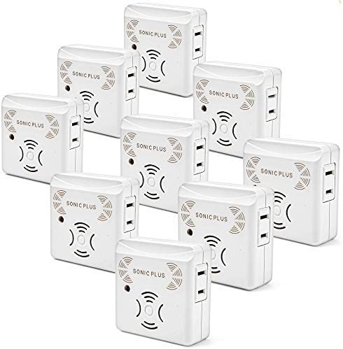 Riddex® Sonic Plus Ultrasonic Pest Repeller, Plug in with Outlets for Indoor Use - Insect Repellent - Bug Repellents for Home Defense - Protect Against Rodents and Insects, Chemical Free (3 Pack White)