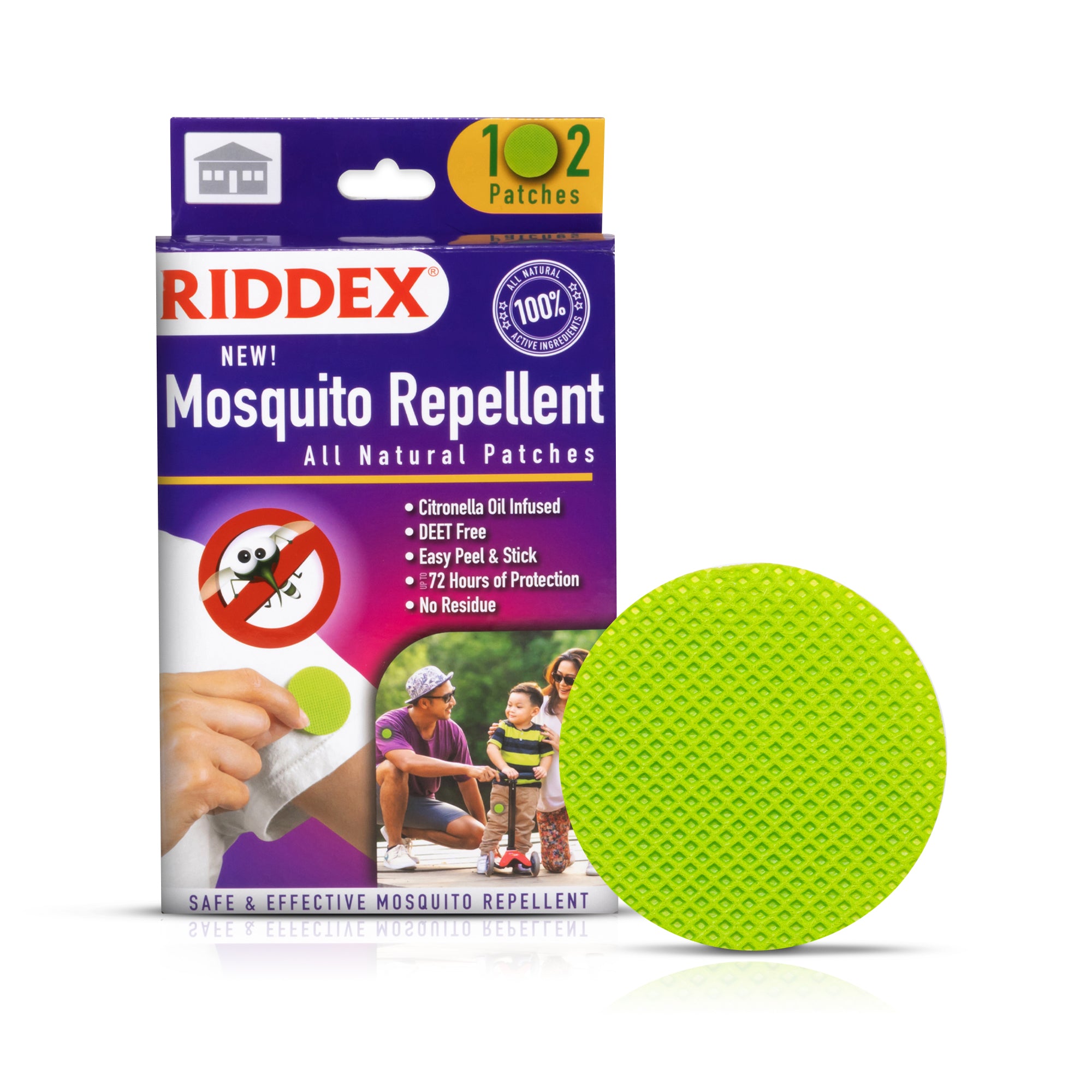 Riddex® Mosquito Repellent Clips Bundle | DEET Free, Waterproof Clip, Essential Oil | 10 Clips + 102 Mosquito Repellents
